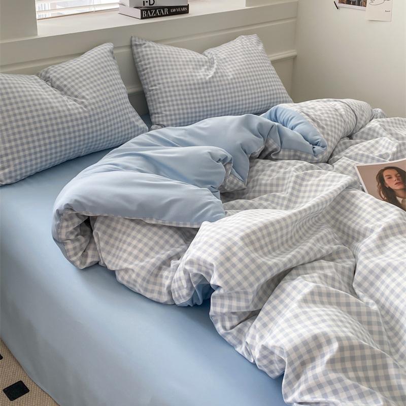 Небольшой комплект из четырех предметов в свежем скандинавском стиле из однотонного стираного хлопка, комплект из трех предметов постельного белья для общежития 1.2m bed
Небольшой комплект из четырех предметов в свежем скандинавском стиле из однотонного стираного хлопка, комплект из трех предметов постельного белья для общежития 1.2m bed