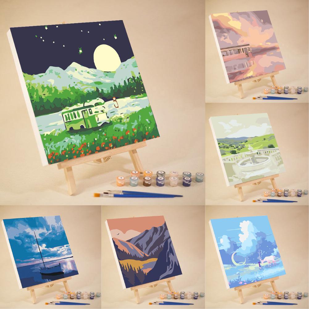 1 Set Painting By Numbers Flowers House Landscape Picture Hand Painted Acrylic Home Paint Oil Package Gift Painting Art Dec W7P5
1 Set Painting By Numbers Flowers House Landscape Picture Hand Painted Acrylic Home Paint Oil Package Gift Painting Art Dec W7P5