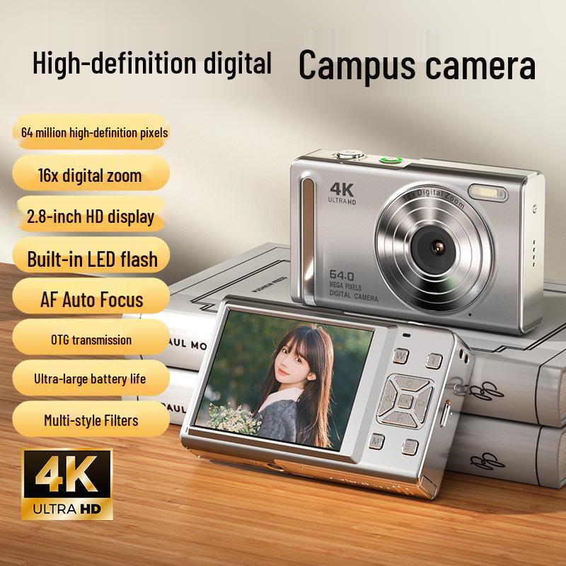 Retro Dual-Camera Mirrorless Digital Camera, 5K Video, 21MP, Front/Rear Self-timer for Home Use
Retro Dual-Camera Mirrorless Digital Camera, 5K Video, 21MP, Front/Rear Self-timer for Home Use
