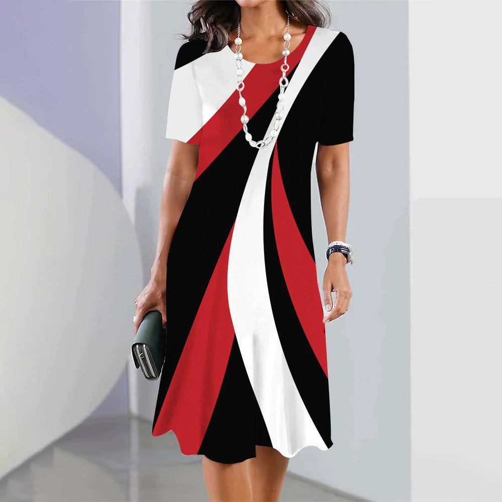 Summer Striped Graphic Women Fashion Mini Dresses Short Sleeve Comfort Street 3d Printed Ladies Dress Casual Dress XL
Summer Striped Graphic Women Fashion Mini Dresses Short Sleeve Comfort Street 3d Printed Ladies Dress Casual Dress XL