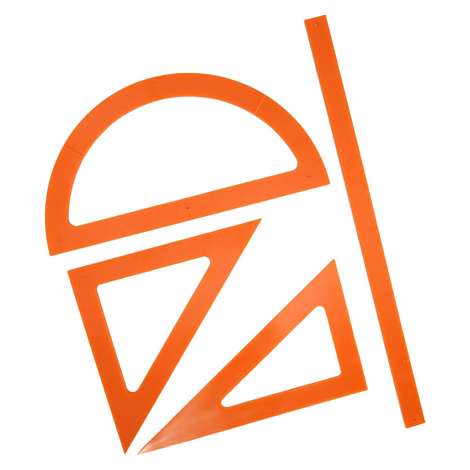 Школьный Брайлевский Набор Линеек Брайля Принадлежности для Обучения Слепых Треугольный Транспортир и Набор Линеек для