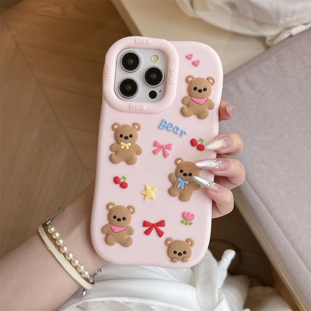 For iPhone 16 15 14 13 12 Pro Max Pink Phone Case So Cute Bowknot Bear Anime Soft Silicone 3D Cartoon Cover iPhone 16
For iPhone 16 15 14 13 12 Pro Max Pink Phone Case So Cute Bowknot Bear Anime Soft Silicone 3D Cartoon Cover iPhone 16