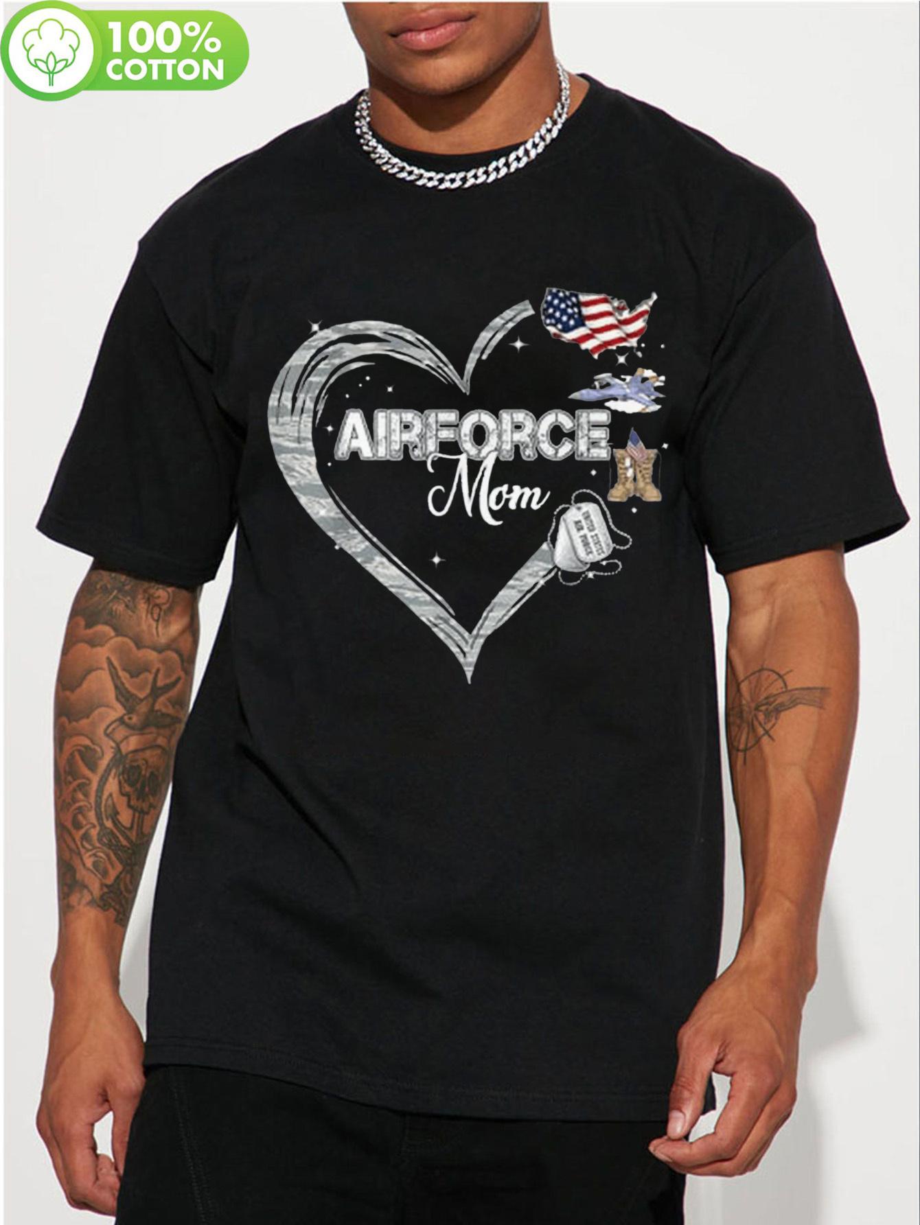 LocalAir Force Mom Patriotic Graphic T-shirt for Men - 100% Cotton Casual Fit L
LocalAir Force Mom Patriotic Graphic T-shirt for Men - 100% Cotton Casual Fit L