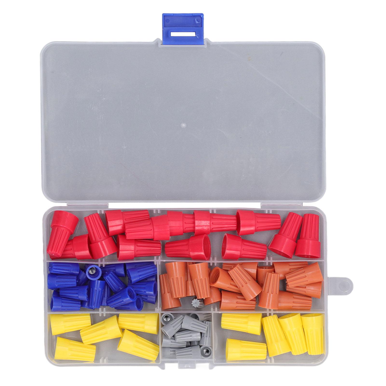 Electrical Wire Caps PVC Spring Twist End Screw On Terminals Assortment Set Kit with Storage Box
Electrical Wire Caps PVC Spring Twist End Screw On Terminals Assortment Set Kit with Storage Box