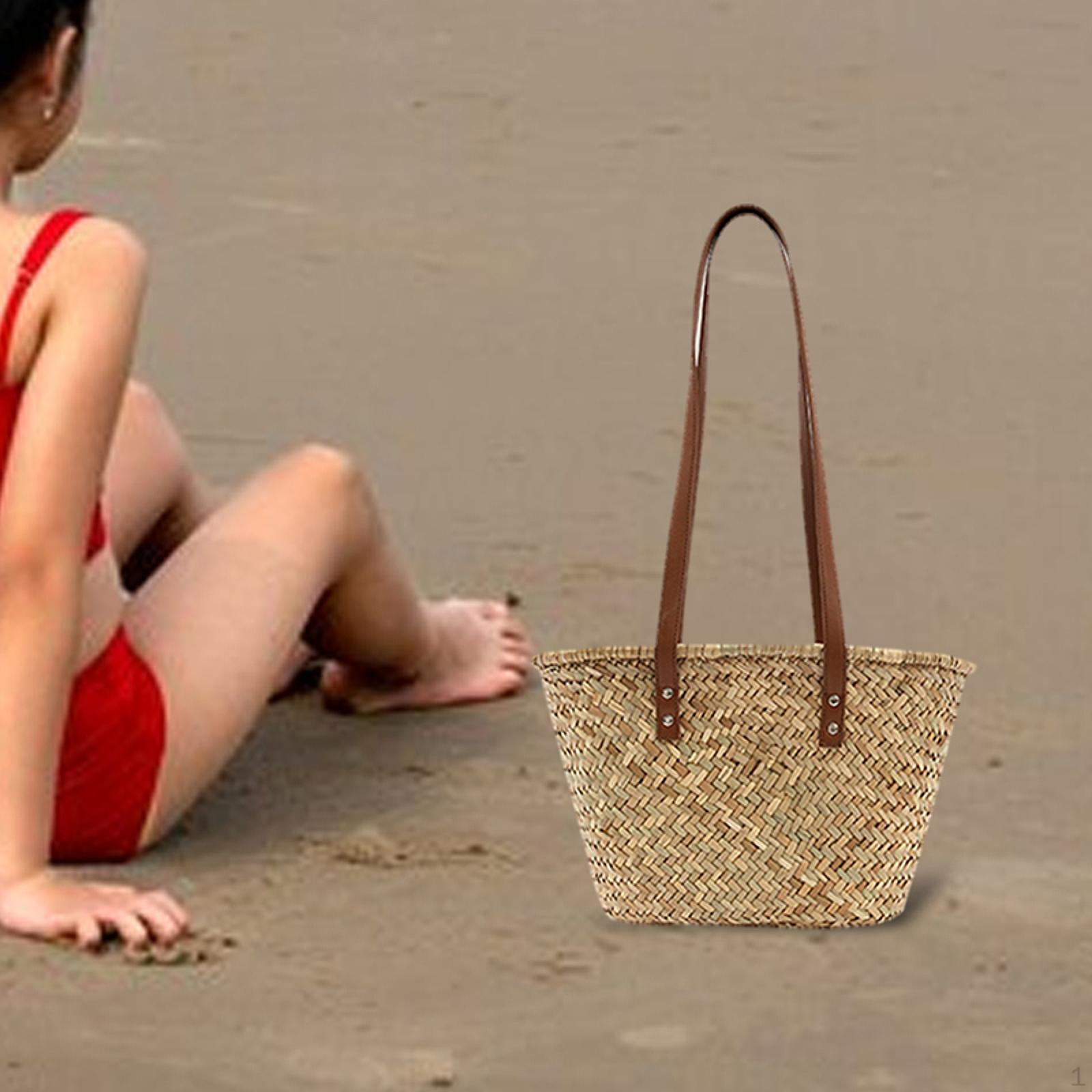 Тканая сумка, прочная, модная, стильная сумка-тоут, для лета, пляжа, на каждый день, для путешествий, для женщин