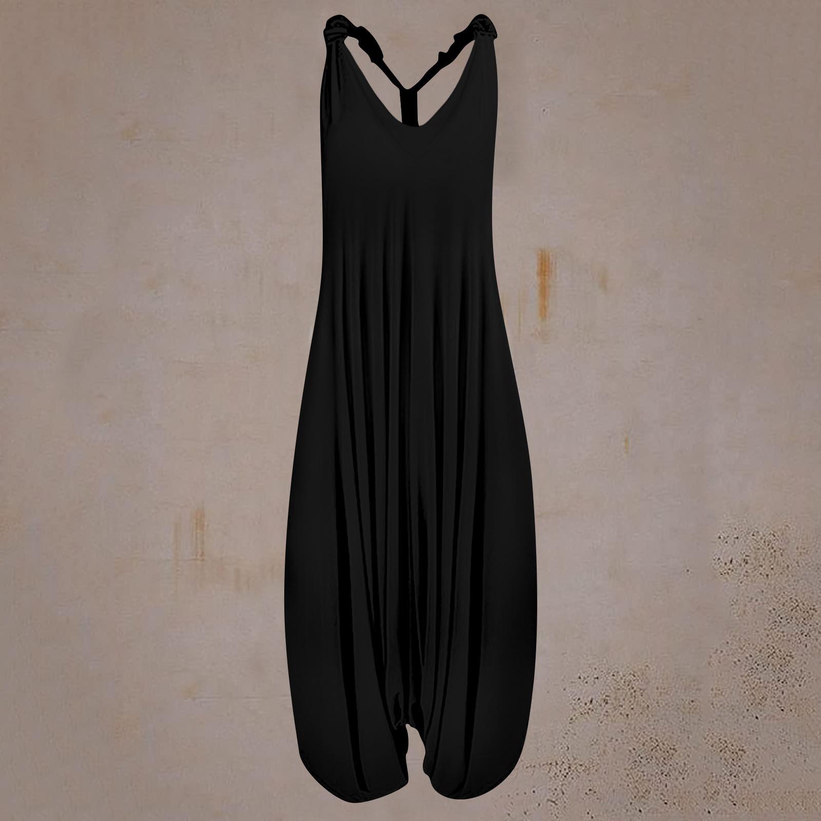 Женский повседневный однотонный комбинезон, свободный повседневный комбинезон без рукавов на бретельках большого размера XXXL чёрный
Женский повседневный однотонный комбинезон, свободный повседневный комбинезон без рукавов на бретельках большого размера XXXL чёрный