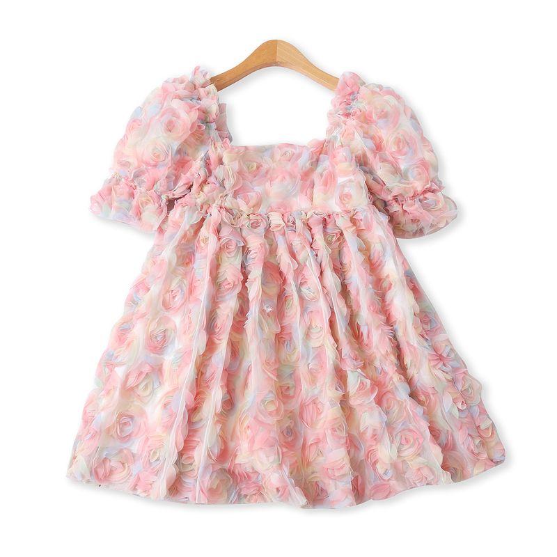 French Three-Dimensional Flower Princess Dress Summer New Arrival Foreign Trade Women s Clothing Puff Short Sleeve High Waist Mesh Skirt 32488
French Three-Dimensional Flower Princess Dress Summer New Arrival Foreign Trade Women s Clothing Puff Short Sleeve High Waist Mesh Skirt 32488