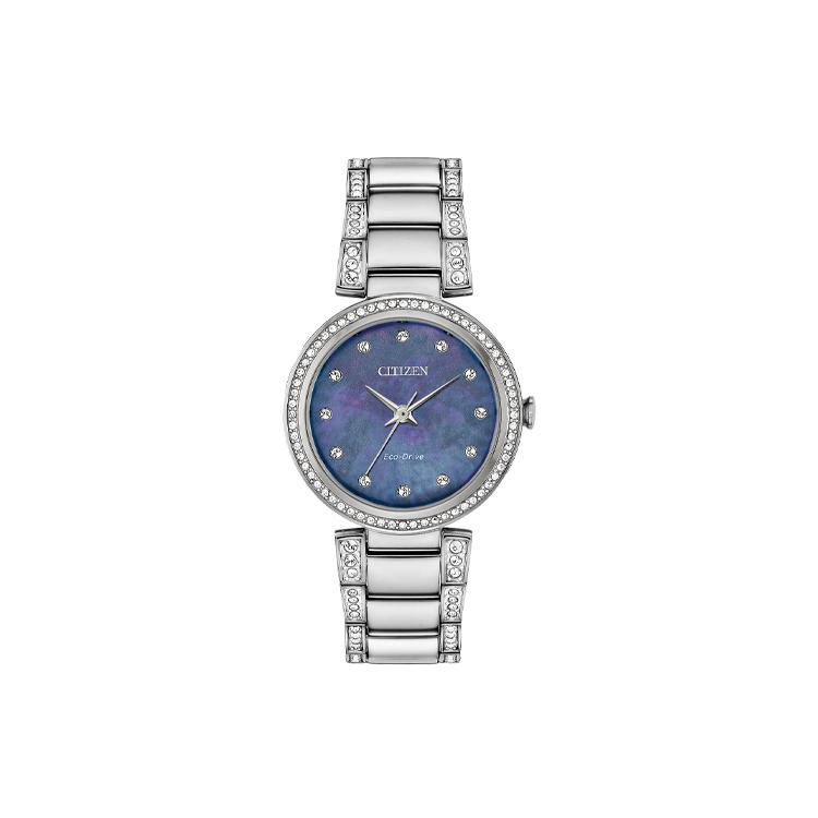 CITIZEN Ecology Drive Collection Light Powered Quartz Movement Stainless Steel Strap Watch 28mm EM0840-59NB Silver Strap
CITIZEN Ecology Drive Collection Light Powered Quartz Movement Stainless Steel Strap Watch 28mm EM0840-59NB Silver Strap