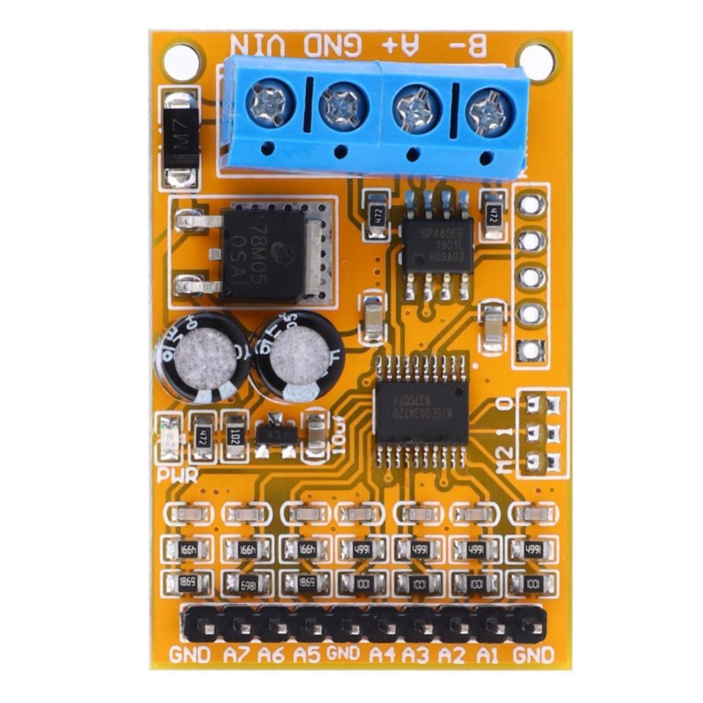 R4AVA07 Аналоговий збирач напруги 7 каналів Підтримка RS485 для Modbus RTU Збір аналогової напруги Код функції 03 06
R4AVA07 Аналоговий збирач напруги 7 каналів Підтримка RS485 для Modbus RTU Збір аналогової напруги Код функції 03 06