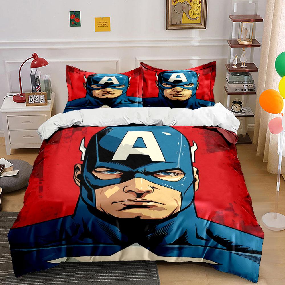 Captain America portrait pattern. Bedding sets Duvet cover sets Duvet covers Pillowcases(1 * Duvet Cover 2 * Pillowcases, without duvet insert) 135x200cm
Captain America portrait pattern. Bedding sets Duvet cover sets Duvet covers Pillowcases(1 * Duvet Cover 2 * Pillowcases, without duvet insert) 135x200cm