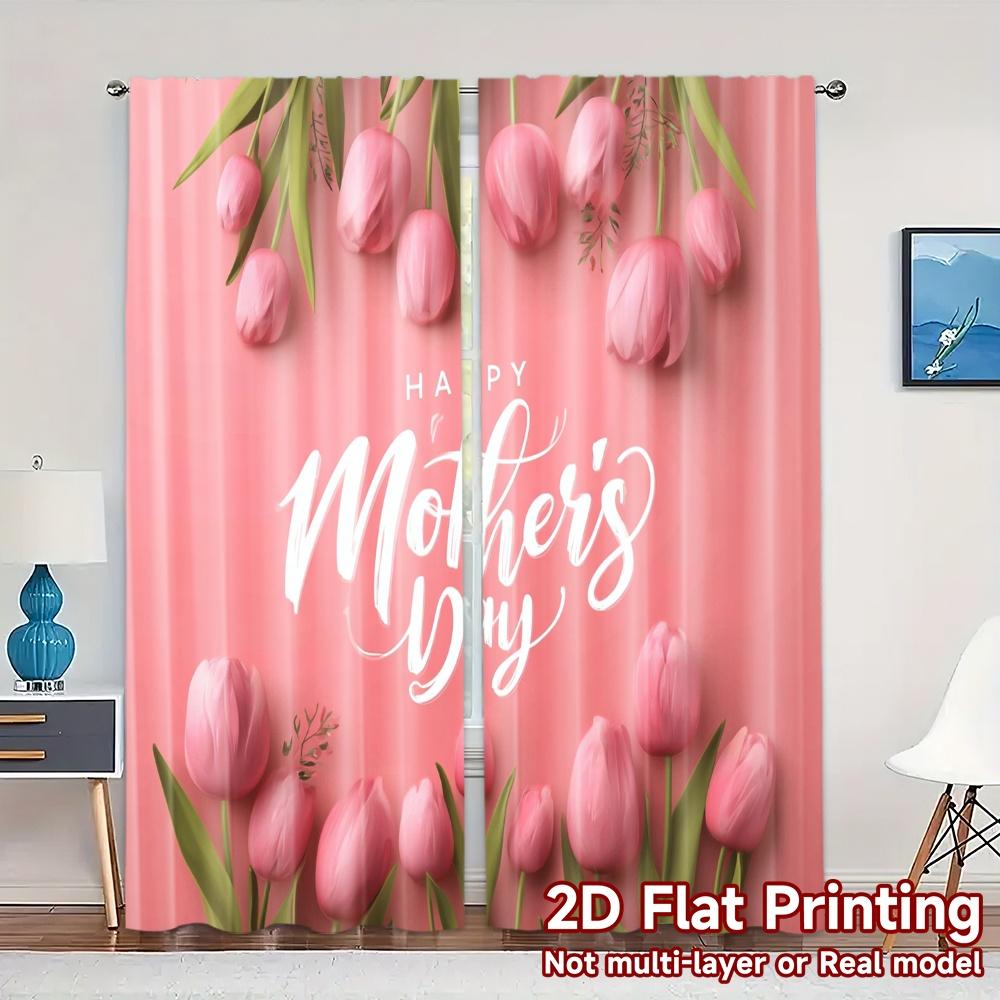 2pcs 2D FLAT PRINTING Curtains (Without Rod) Tulip Mothers Day Popular Curtains Versatile 100% Polyester Curtains Thermal 100*130 Grommet Top 1pcs
2pcs 2D FLAT PRINTING Curtains (Without Rod) Tulip Mothers Day Popular Curtains Versatile 100% Polyester Curtains Thermal 100*130 Grommet Top 1pcs
