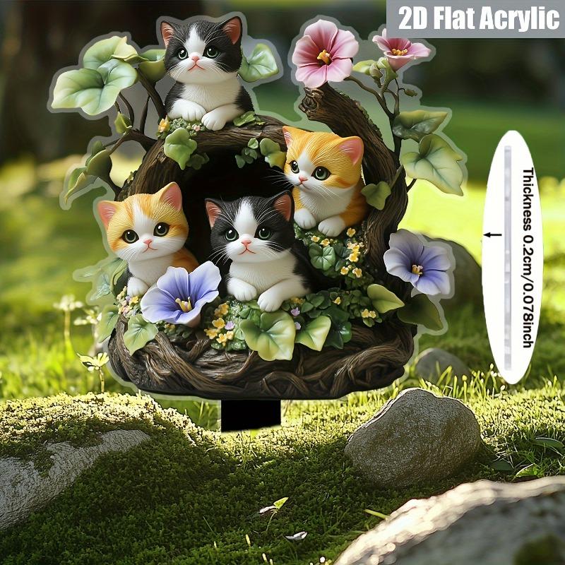 2D Flat cat Pattern Acrylic Garden Stakes, Suitable for wall decoration, porch, room, villa, accents Home, Hallway, or Workplace - Rustic Farmhouse De 20*14.72cm
2D Flat cat Pattern Acrylic Garden Stakes, Suitable for wall decoration, porch, room, villa, accents Home, Hallway, or Workplace - Rustic Farmhouse De 20*14.72cm