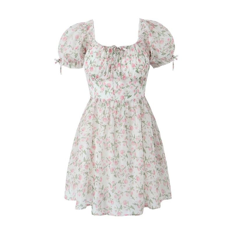 Midsummer Square Collar Puff Sleeve A- line Princess Dress Floral L
Midsummer Square Collar Puff Sleeve A- line Princess Dress Floral L