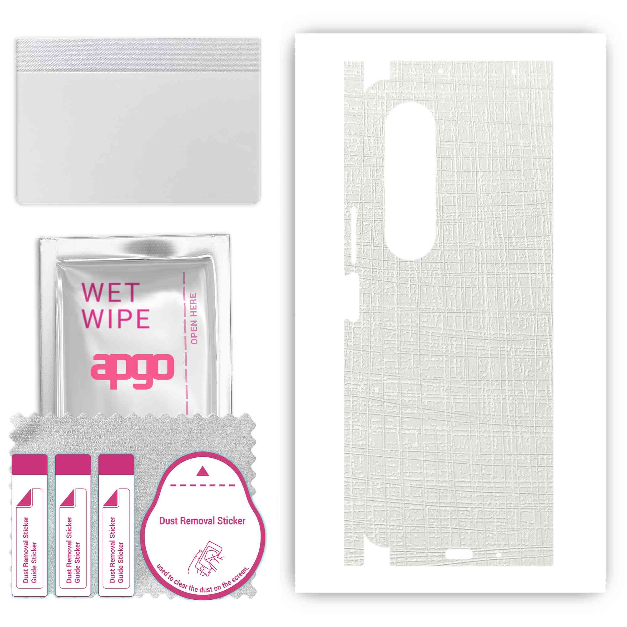 apgo Protective Skin Sticker for the back+sides compatible with Samsung Galaxy Z Fold4, Full Wrap Film, Foil, Vinyl - Pattern White Fabric
apgo Protective Skin Sticker for the back+sides compatible with Samsung Galaxy Z Fold4, Full Wrap Film, Foil, Vinyl - Pattern White Fabric