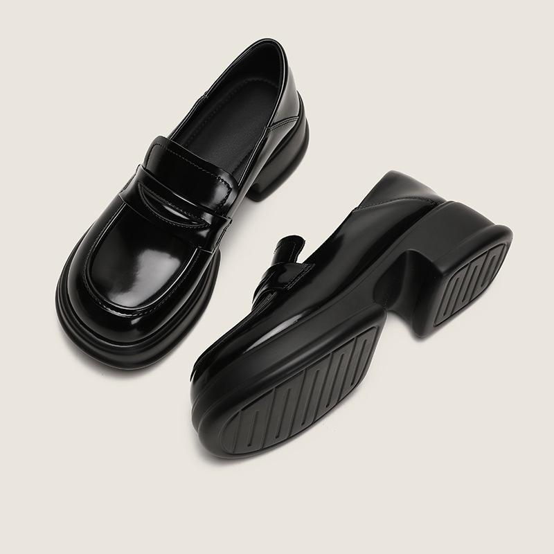 Shallow mouth thick-soled small leather shoes style college thick heel muffin single shoes 40
Shallow mouth thick-soled small leather shoes style college thick heel muffin single shoes 40