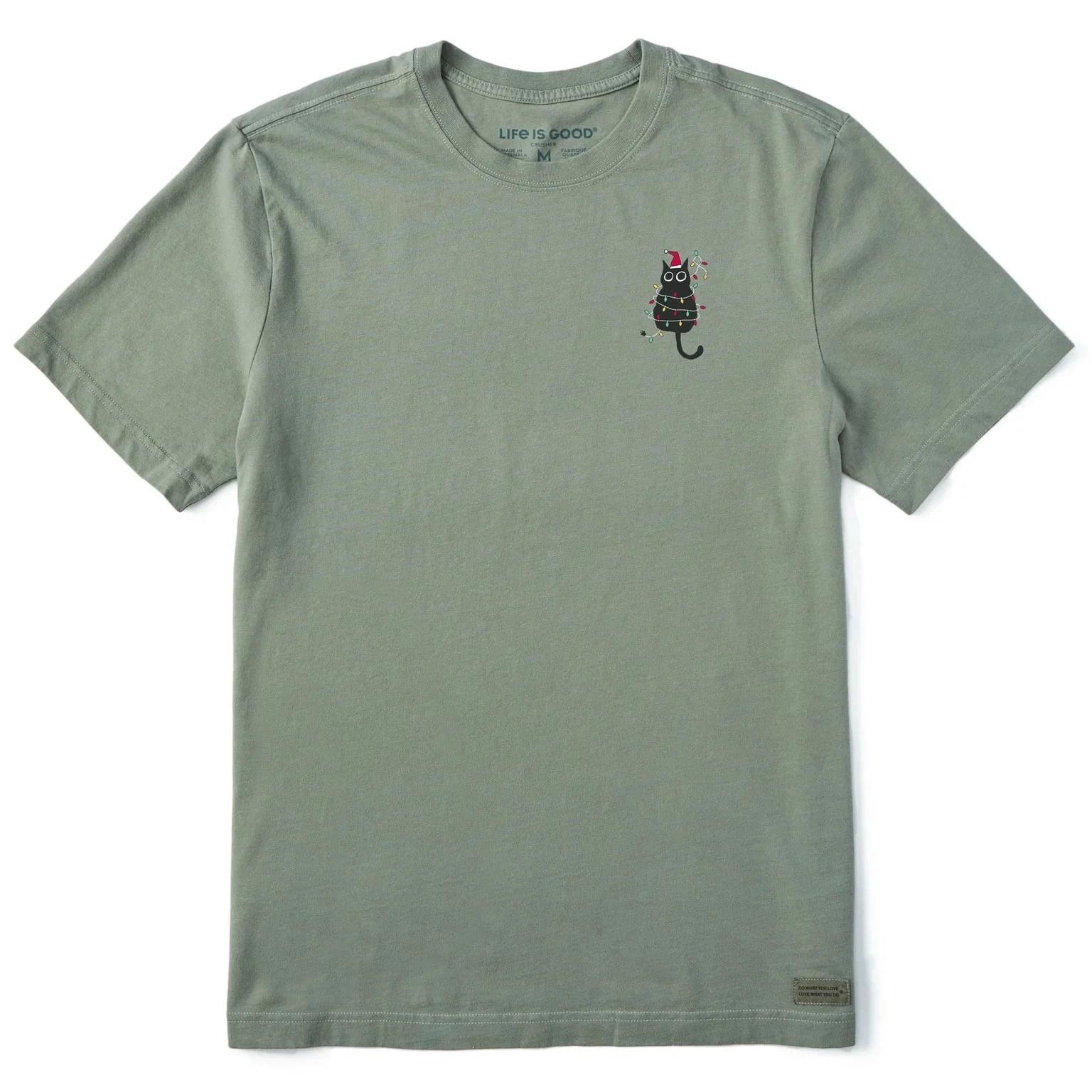 Life is Good. Men s Mini Black Cat Xmas Lights Short Sleeve Crusher Tee L
Life is Good. Men s Mini Black Cat Xmas Lights Short Sleeve Crusher Tee L