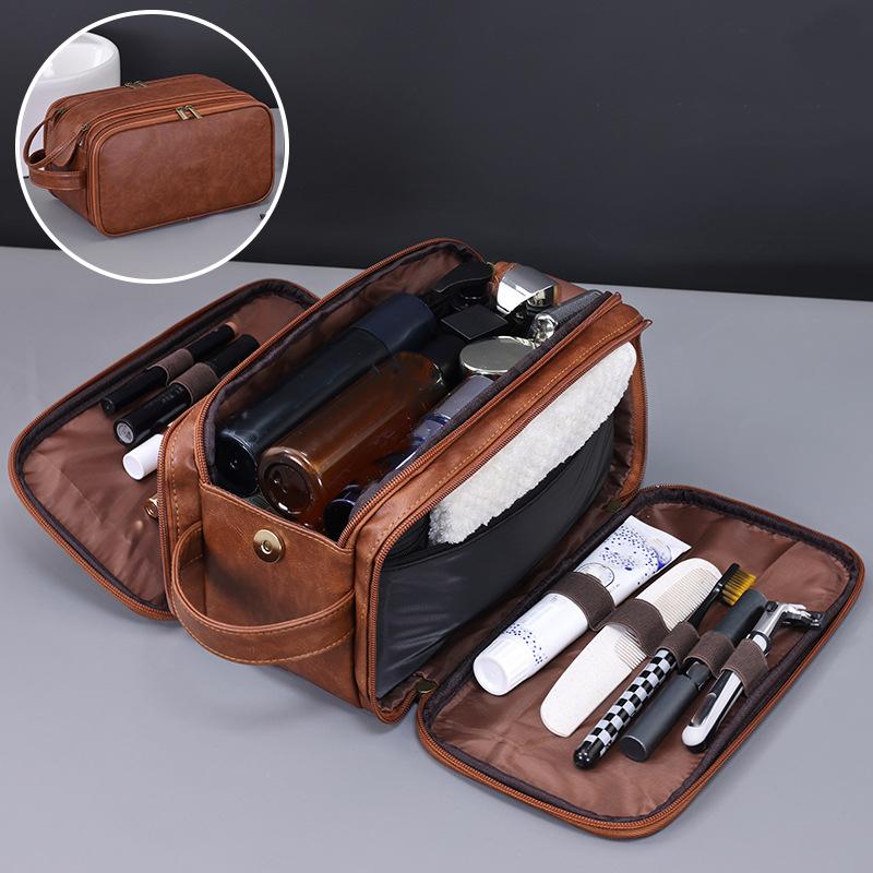 Pockets PU Toiletry Bag Women Men Travel Essentials Makeup Bag Waterproof Cosmetic Washing Organizer One Size темно-коричневого
Pockets PU Toiletry Bag Women Men Travel Essentials Makeup Bag Waterproof Cosmetic Washing Organizer One Size темно-коричневого