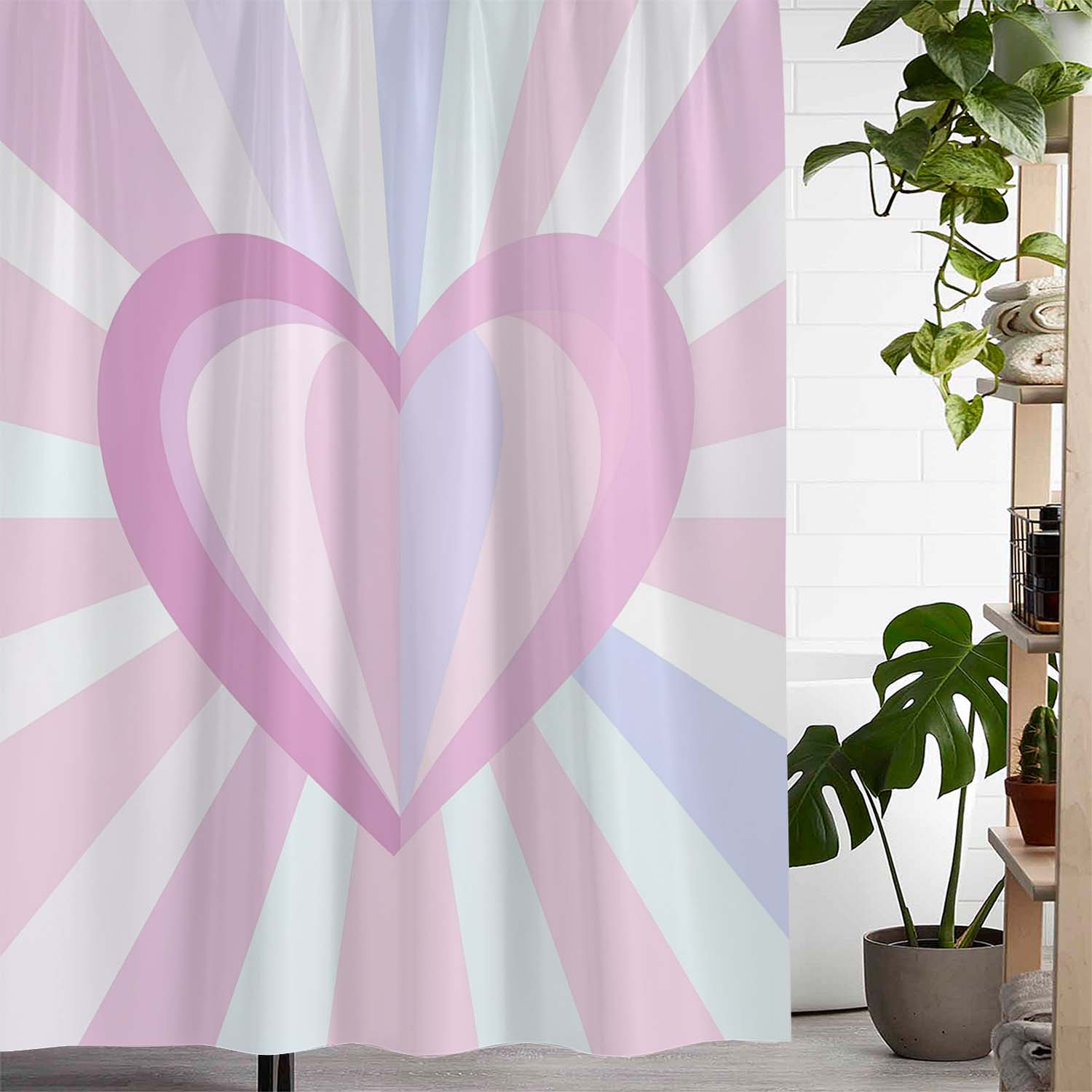 Romantic Valentine S Day Art Heart Print Shower Curtain, Includes 12 Hooks Curtain For Windows W60H190(CM)-1 Pcs
Romantic Valentine S Day Art Heart Print Shower Curtain, Includes 12 Hooks Curtain For Windows W60H190(CM)-1 Pcs