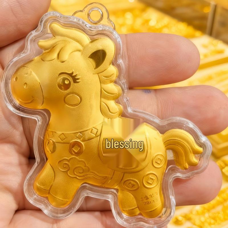 Year of the Horse Gold Keychain: Wealth & Prosperity Souvenir Without Gold
Year of the Horse Gold Keychain: Wealth & Prosperity Souvenir Without Gold