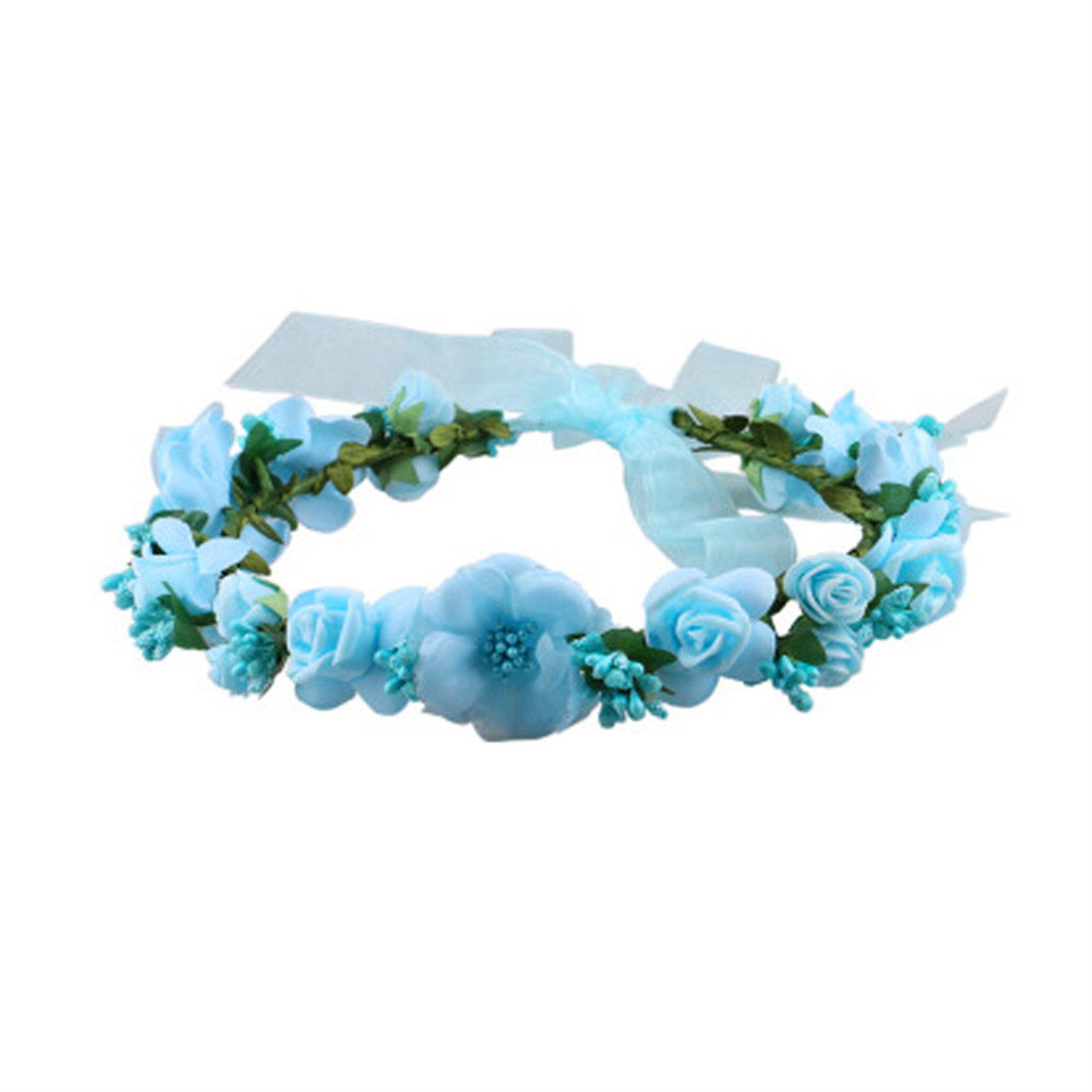 Bohemian Style Floral Crown Headband Flower Wreath with Tulle for Women Girls Hair Accessories for Bridesmaid Wedding Stage
Bohemian Style Floral Crown Headband Flower Wreath with Tulle for Women Girls Hair Accessories for Bridesmaid Wedding Stage