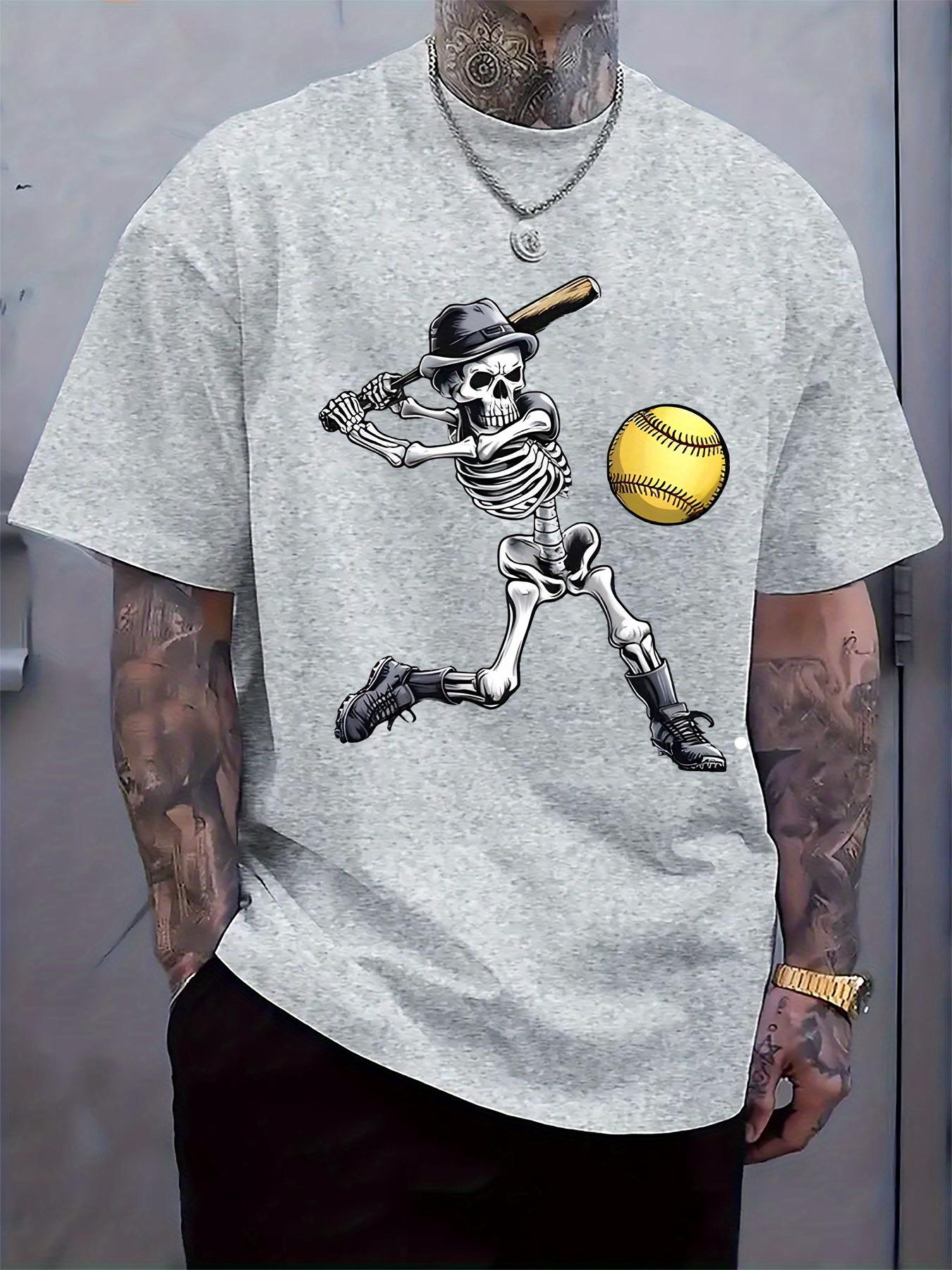Casual Skeleton Baseball Player Graphic T-shirt - Short Sleeve S
Casual Skeleton Baseball Player Graphic T-shirt - Short Sleeve S