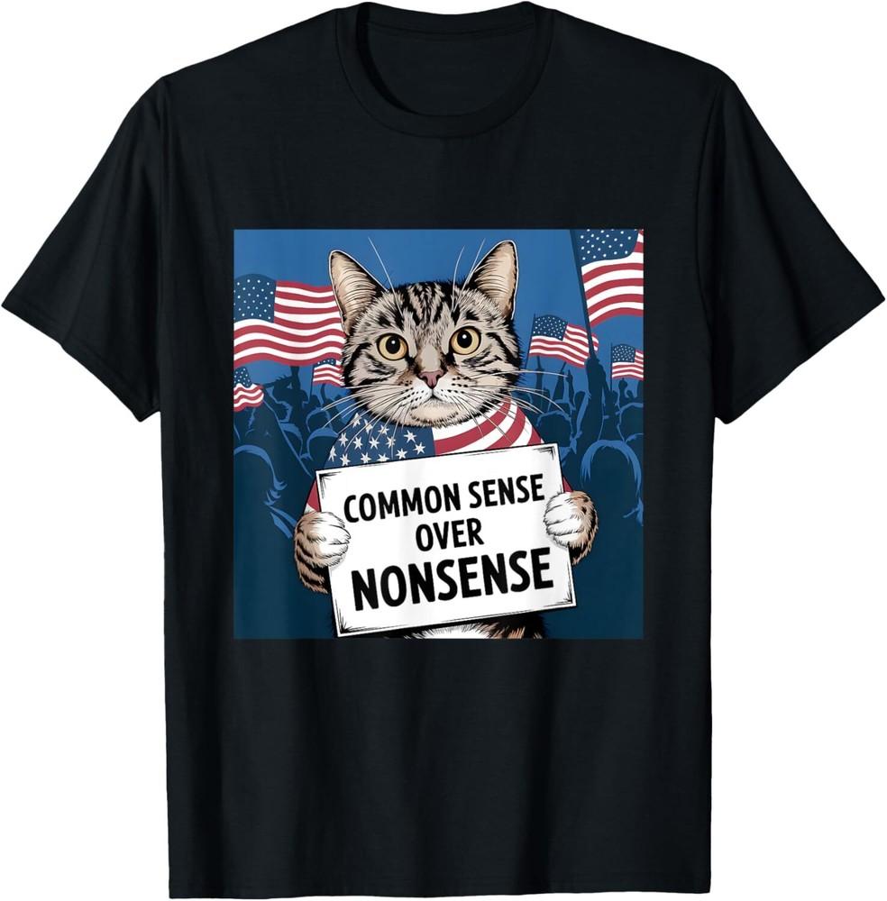 Harris Walz 2024 Common Sense Over Nonsense Patriotic Cat T-Shirt Unisex T-Shirt S
Harris Walz 2024 Common Sense Over Nonsense Patriotic Cat T-Shirt Unisex T-Shirt S