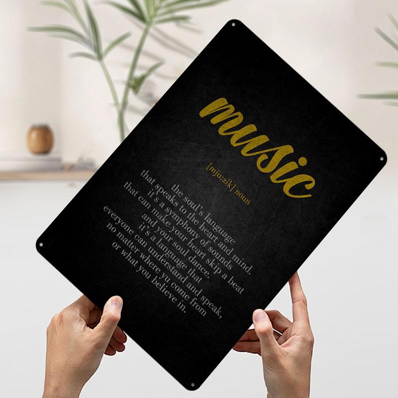 Music Definition Printed Poster Customized Wall Art Retro Vintage Metal Tin Signs for Home Decor Coffee Bar Accessories Man Cave 7.9x11.8In(20x30cm)
Music Definition Printed Poster Customized Wall Art Retro Vintage Metal Tin Signs for Home Decor Coffee Bar Accessories Man Cave 7.9x11.8In(20x30cm)
