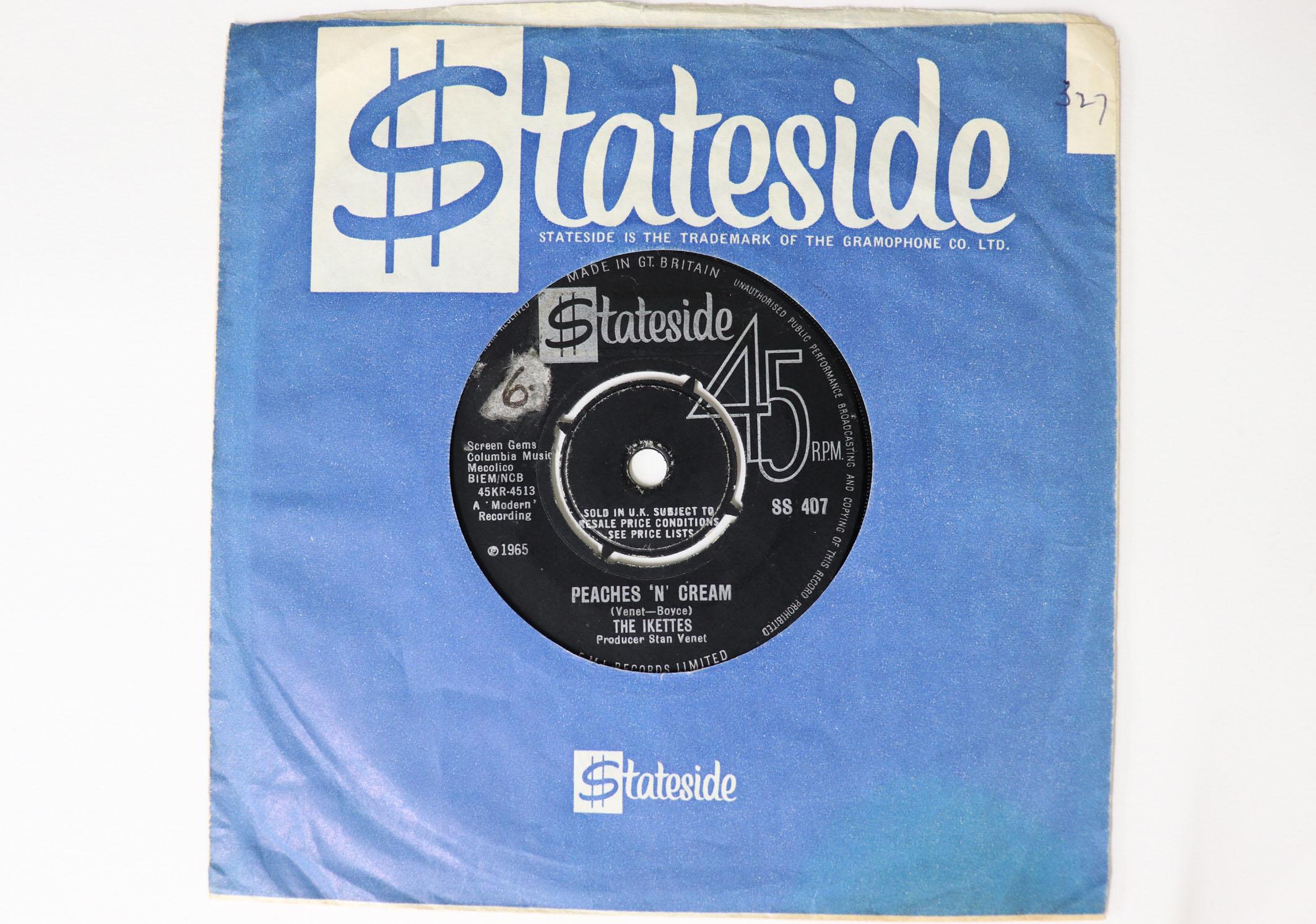 7inch Record IKETTES Peaches n Cream Biggest Player SS407 STATESIDE 1965 UK SoulFunk Used
7inch Record IKETTES Peaches n Cream Biggest Player SS407 STATESIDE 1965 UK SoulFunk Used