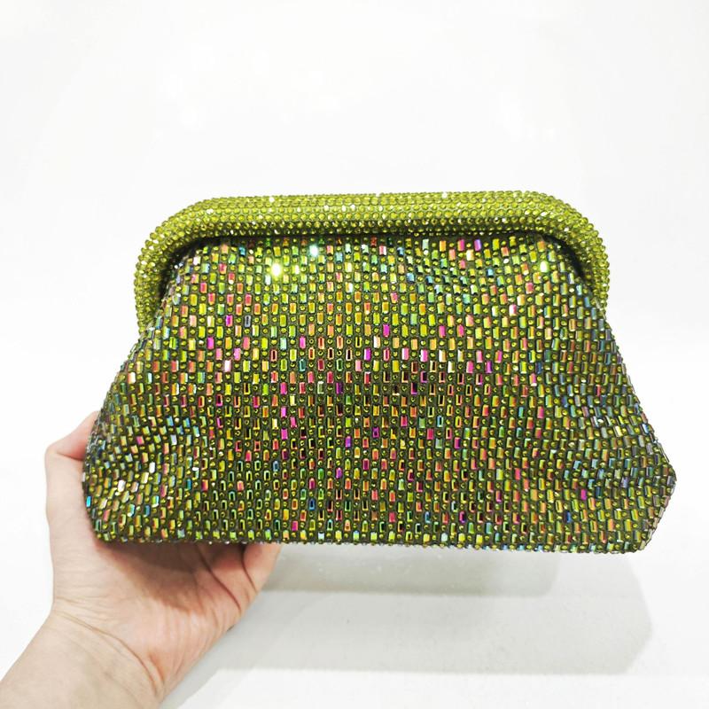 2025 Luxury Bling Shiny Color Diamonds Women Evening Clutch Purse High-end Wedding Party Banquet Handbag Glitter Crossbody Bag
2025 Luxury Bling Shiny Color Diamonds Women Evening Clutch Purse High-end Wedding Party Banquet Handbag Glitter Crossbody Bag