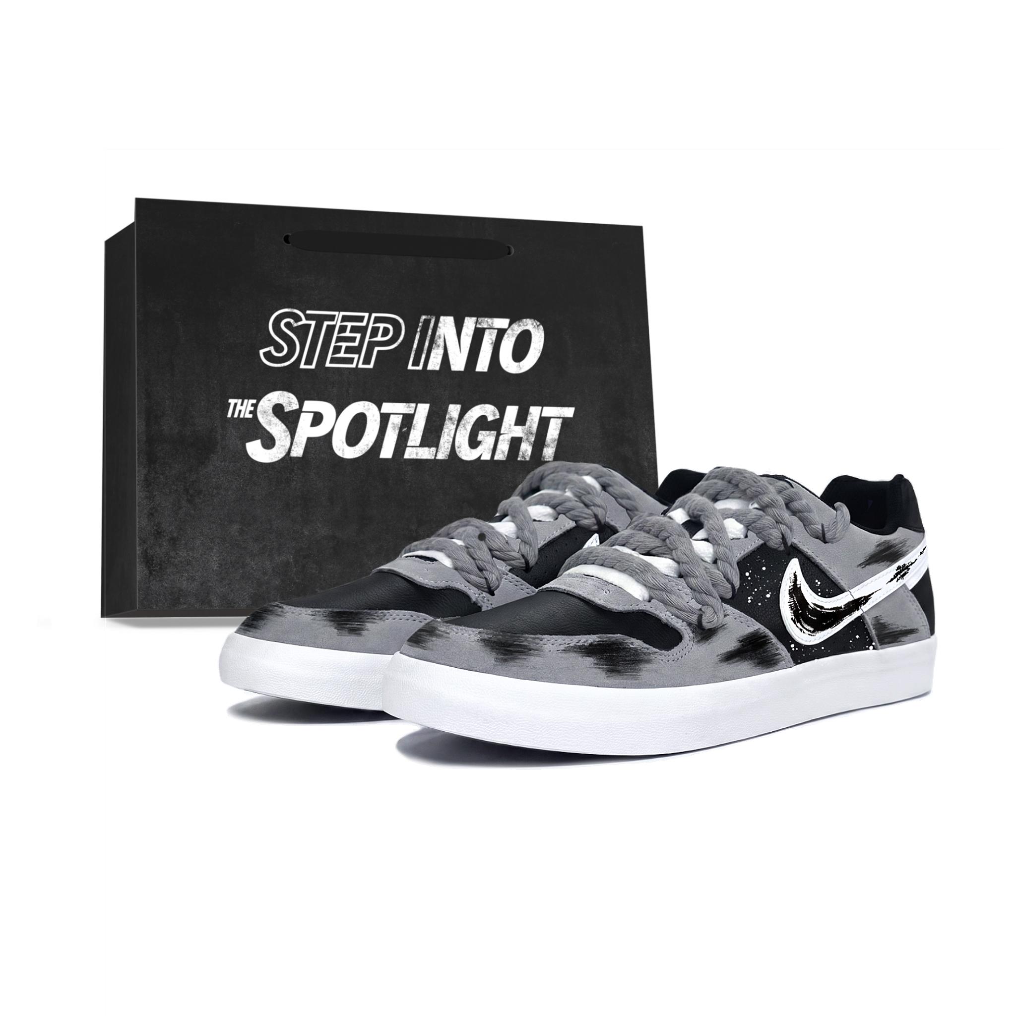 Nike SB Delta Gray Dark Shadow Synthetic Leather Abrasion Resistant Breathable Low top Skateboard Shoes Unisex 942237-010(Team2382--BOX) 40
Nike SB Delta Gray Dark Shadow Synthetic Leather Abrasion Resistant Breathable Low top Skateboard Shoes Unisex 942237-010(Team2382--BOX) 40
