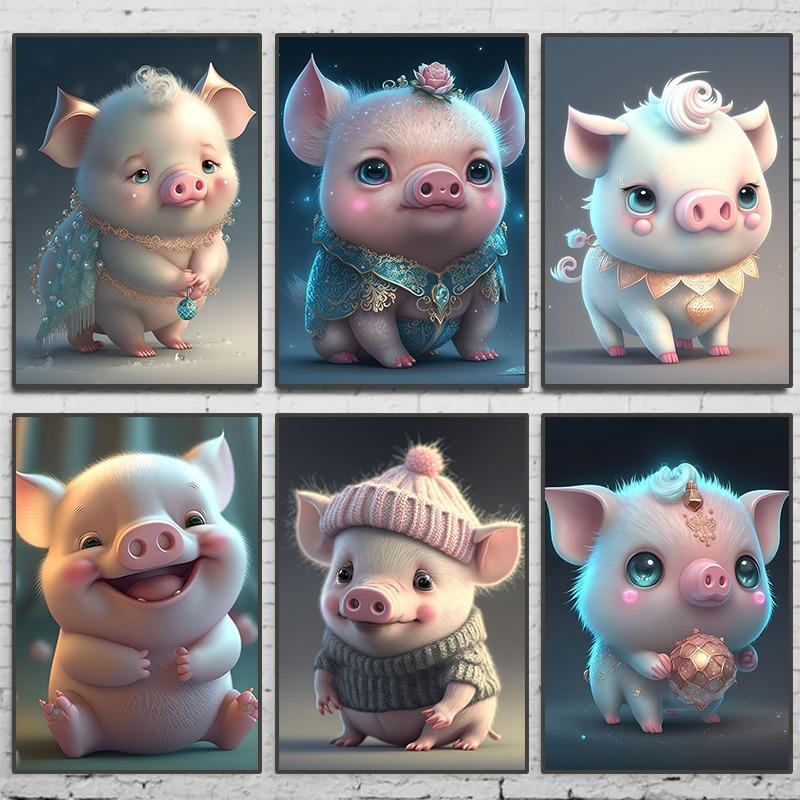 Modern Cute Animal Poster Laughing Pig Canvas Painting Print Wall Art Picture Nursery Kids Room Home Decoration Mural Gift 21cm×30cm NoFrame
Modern Cute Animal Poster Laughing Pig Canvas Painting Print Wall Art Picture Nursery Kids Room Home Decoration Mural Gift 21cm×30cm NoFrame