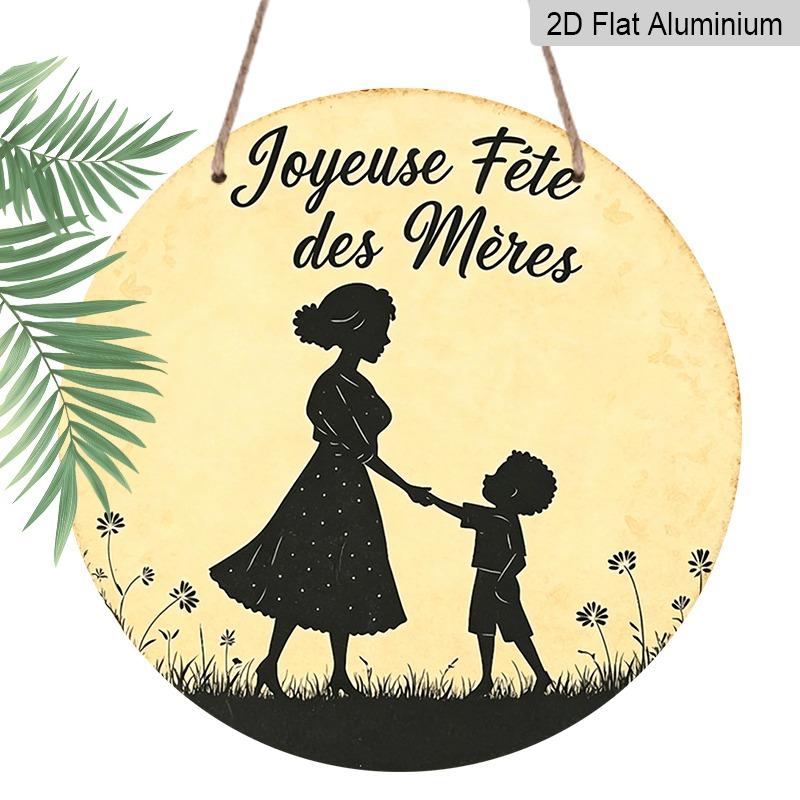 2D Flat Retro French-style Aluminum Wall Decorations in Various Sizes, Featuring A Happy Mother s Day Quote and A Mother-and-child Silhouette 20*20cm
2D Flat Retro French-style Aluminum Wall Decorations in Various Sizes, Featuring A Happy Mother s Day Quote and A Mother-and-child Silhouette 20*20cm