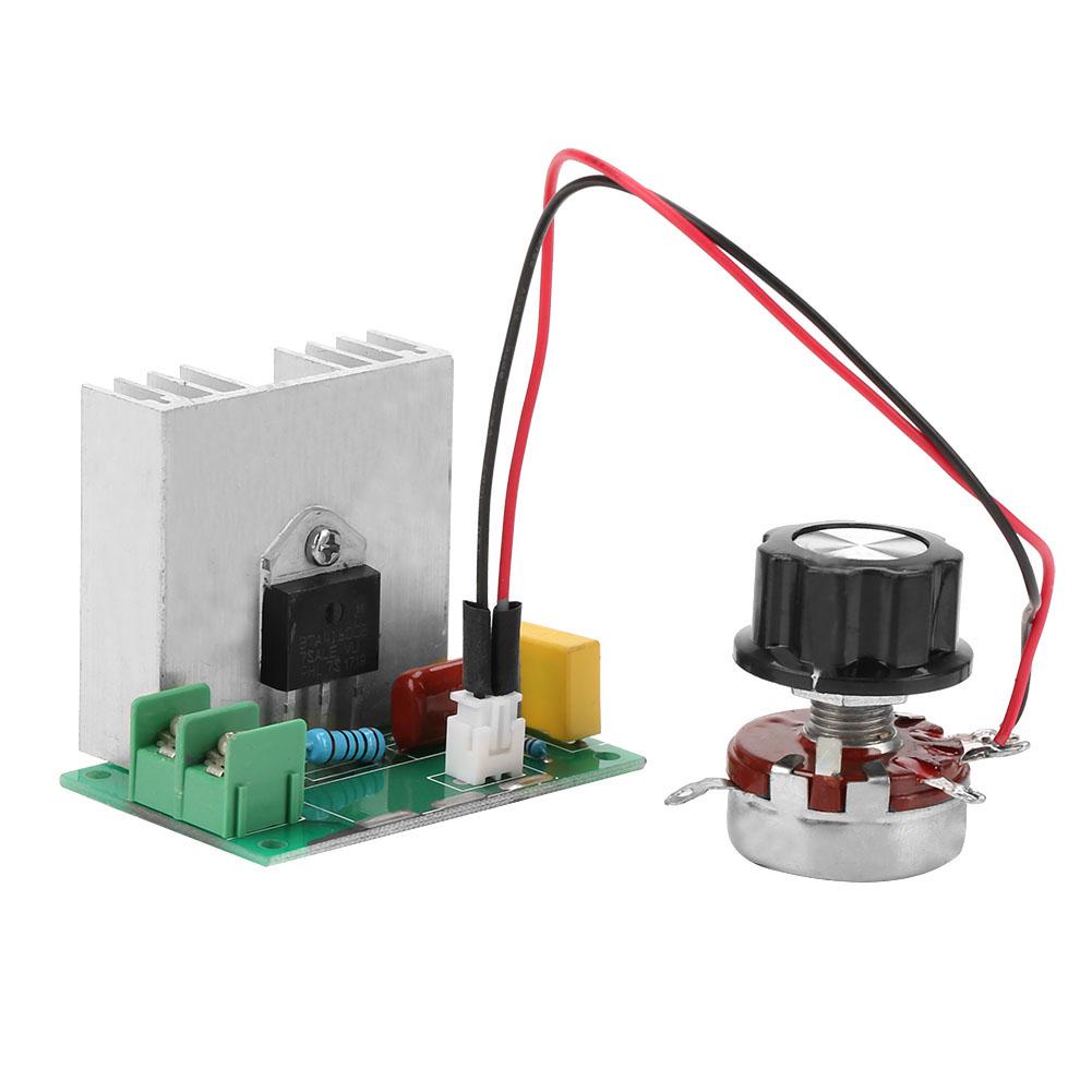 AC 0-220V 4000W 40A Регулятор швидкості двигуна змінного струму Регулятор напруги Світлодіодні диммери
AC 0-220V 4000W 40A Регулятор швидкості двигуна змінного струму Регулятор напруги Світлодіодні диммери