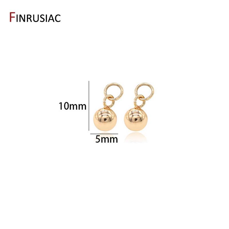 14K Real Gold Plated Round 4mm/5mm Beads Small Pendants Charms For Jewelry Making DIY Bracelets Earrings Components 6 pieces
14K Real Gold Plated Round 4mm/5mm Beads Small Pendants Charms For Jewelry Making DIY Bracelets Earrings Components 6 pieces