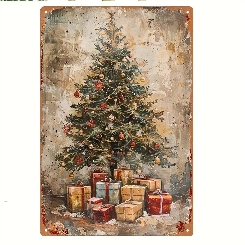 2D Flat - Vintage Christmas Tree Metal Sign - 8x12 Inch Rustic Wall Art with Colorful Ornaments & Gifts, Traditional Iron Pla 20x30cm(7.8x11.8inch)
2D Flat - Vintage Christmas Tree Metal Sign - 8x12 Inch Rustic Wall Art with Colorful Ornaments & Gifts, Traditional Iron Pla 20x30cm(7.8x11.8inch)