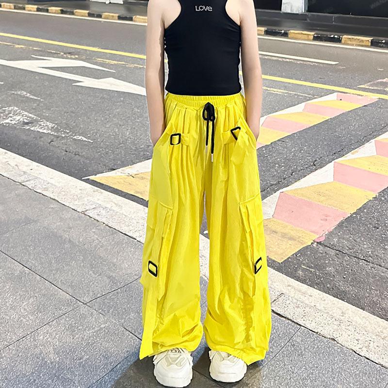 Girls Cargo Pants 5-14 Years Spring Fashion Children Loose Trousers Autumn Kids Style Wide-leg Pants Girl Casual Clothing 170 жовтий
Girls Cargo Pants 5-14 Years Spring Fashion Children Loose Trousers Autumn Kids Style Wide-leg Pants Girl Casual Clothing 170 жовтий