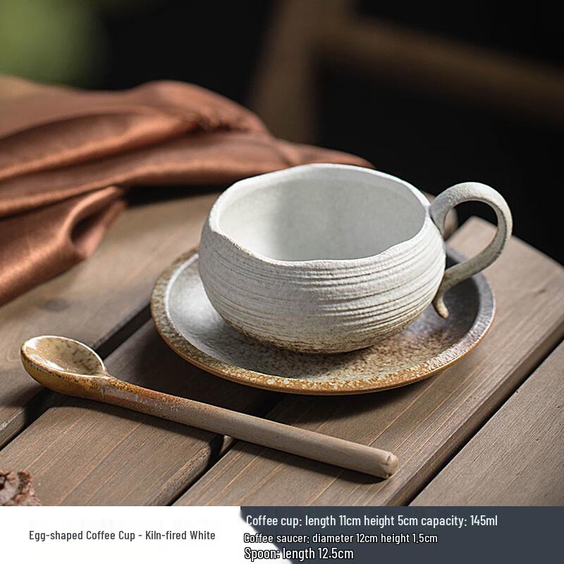 Retro Ceramic Coffee Mug and Saucer Set
Retro Ceramic Coffee Mug and Saucer Set