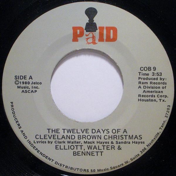 7inch Record ELLIOTT WALTER BENNETT The Twelve Days Of A Cleveland Brow COB9 PaID 1980 US Pop Used
7inch Record ELLIOTT WALTER BENNETT The Twelve Days Of A Cleveland Brow COB9 PaID 1980 US Pop Used