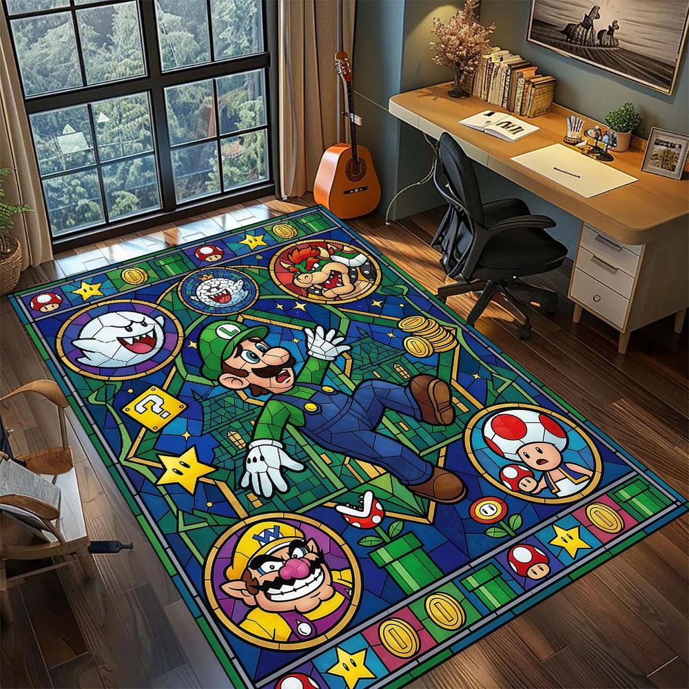 Mario anime character Carpet for Living Room Bedroom Home Decor Cool Movie Mat Play Floor Mat 60x90cm
Mario anime character Carpet for Living Room Bedroom Home Decor Cool Movie Mat Play Floor Mat 60x90cm