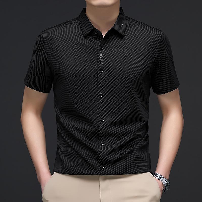 Summer Men S Short Sleeve Shirt Ice Silk Traceless Non-Ironing Striped Printed Lapel Medium Half Sleeve Shirt Men S Clothing 190/4XL/130 чорний
Summer Men S Short Sleeve Shirt Ice Silk Traceless Non-Ironing Striped Printed Lapel Medium Half Sleeve Shirt Men S Clothing 190/4XL/130 чорний