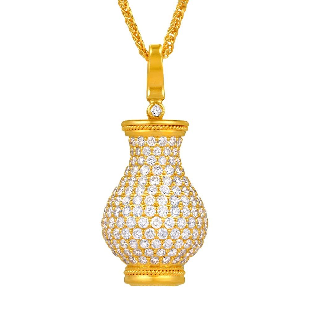 Handmade Necklace with Gradient Red Corundum Pendant Vintage Bottle Vase Design Zircon Women Jewelry
Handmade Necklace with Gradient Red Corundum Pendant Vintage Bottle Vase Design Zircon Women Jewelry