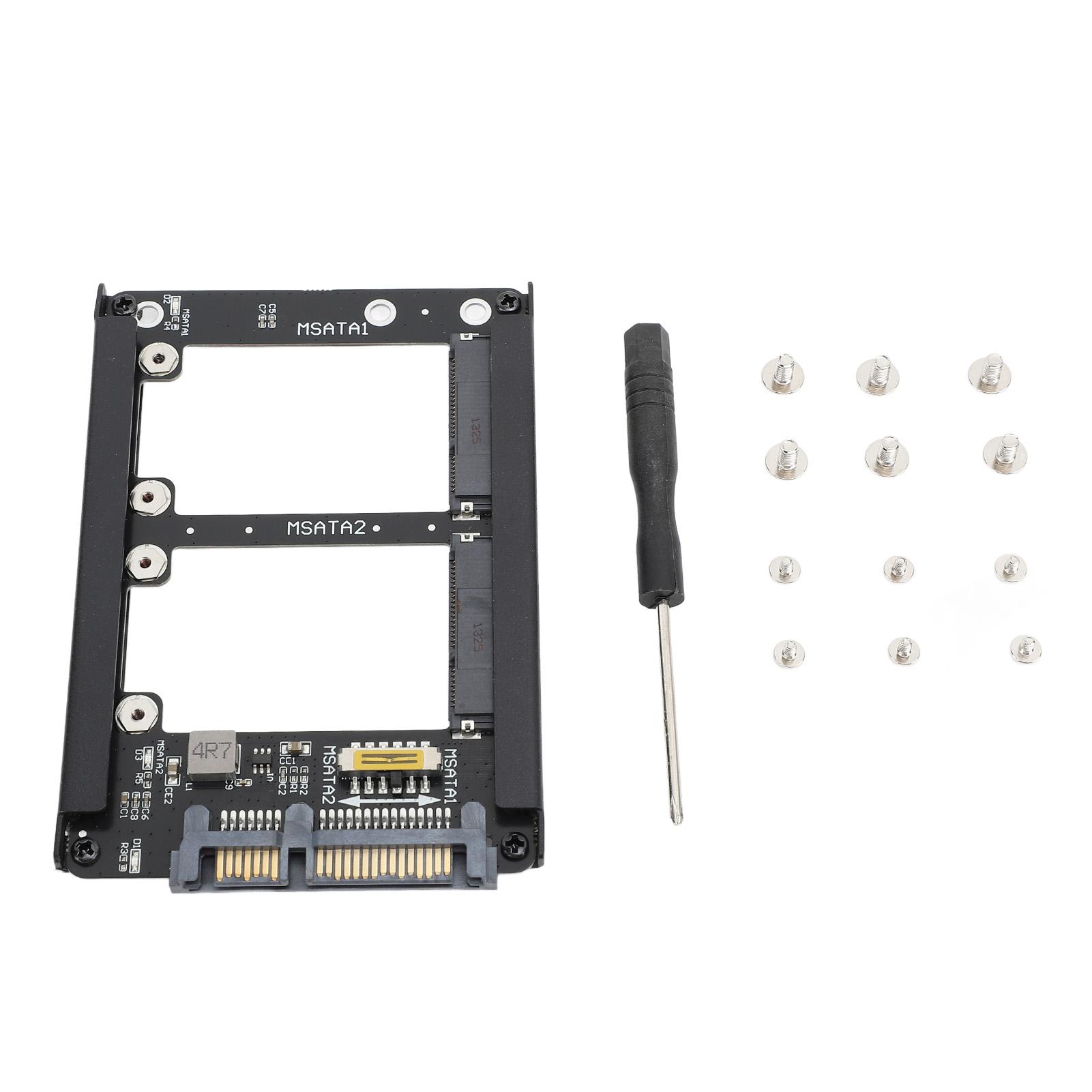 Dual Msata SSD to 2.5inch SATA III Adapter 6Gbps Supports Hot Swap SATA III SSD Adapter Card with
Dual Msata SSD to 2.5inch SATA III Adapter 6Gbps Supports Hot Swap SATA III SSD Adapter Card with