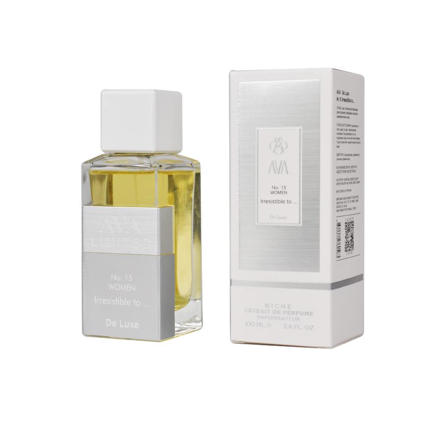 Niche perfume extract for women AVA-De Luxe Irresistible to ... NICHE PERFUM 100 ml AD-15
Niche perfume extract for women AVA-De Luxe Irresistible to ... NICHE PERFUM 100 ml AD-15