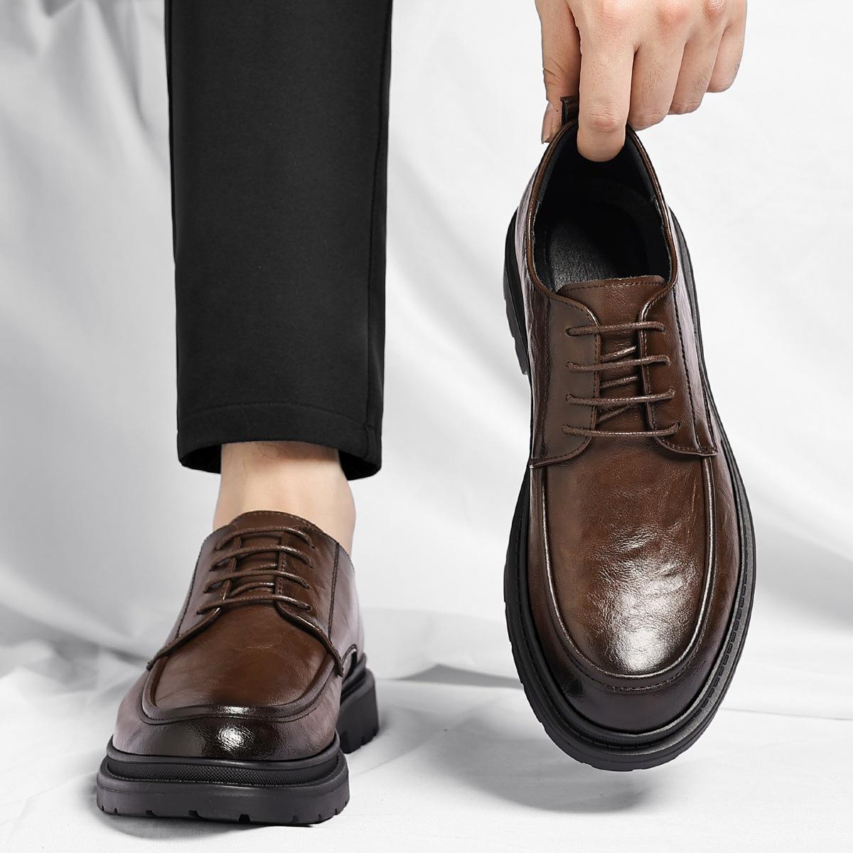 Leather shoes new autumn leather breathable business dress commuter casual soft-soled shoes 44
Leather shoes new autumn leather breathable business dress commuter casual soft-soled shoes 44
