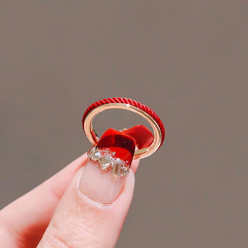 New Chinese style red rope open ring light luxury national tide temperament index finger ring fashion trend simple niche jewelry
New Chinese style red rope open ring light luxury national tide temperament index finger ring fashion trend simple niche jewelry
