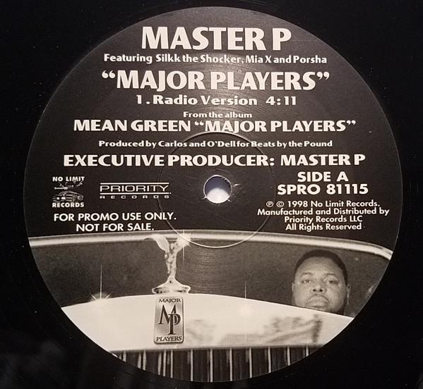 12inch Record MASTER P - Major Players SPRO81115 No Limit Record 1998 US Rap & Hip-Hop/R&B Used
12inch Record MASTER P - Major Players SPRO81115 No Limit Record 1998 US Rap & Hip-Hop/R&B Used