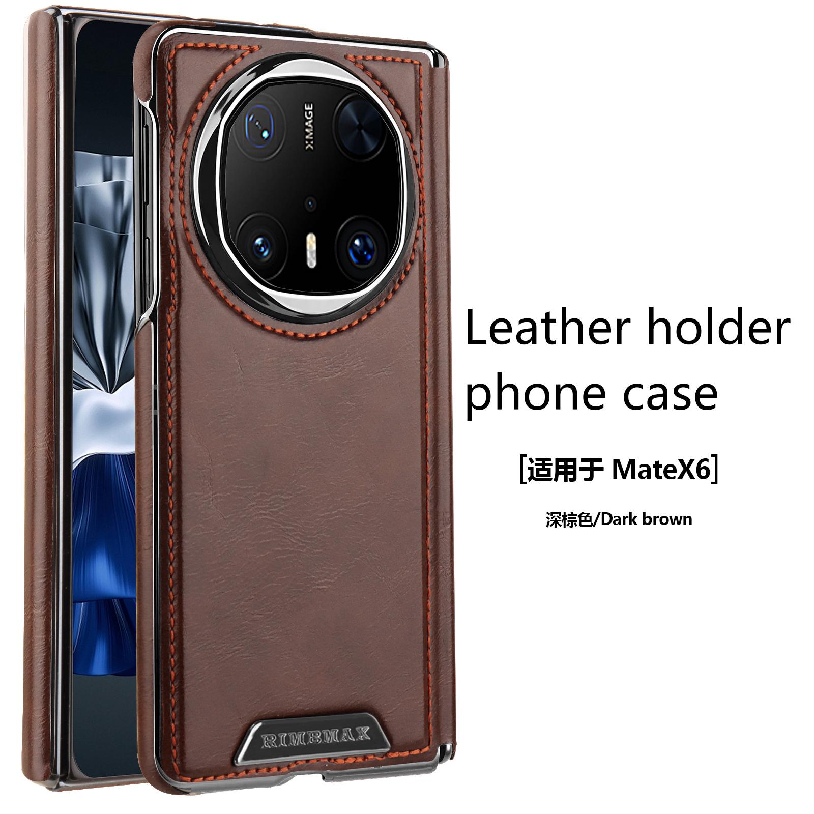 Luxury Cowhide Leather Magnetic Attraction Phone Case for Huawei Mate X6 Mate X5 Plating Lens Aluminum Bumper Shockproof Cover Huawei Mate X5 кавовий
Luxury Cowhide Leather Magnetic Attraction Phone Case for Huawei Mate X6 Mate X5 Plating Lens Aluminum Bumper Shockproof Cover Huawei Mate X5 кавовий
