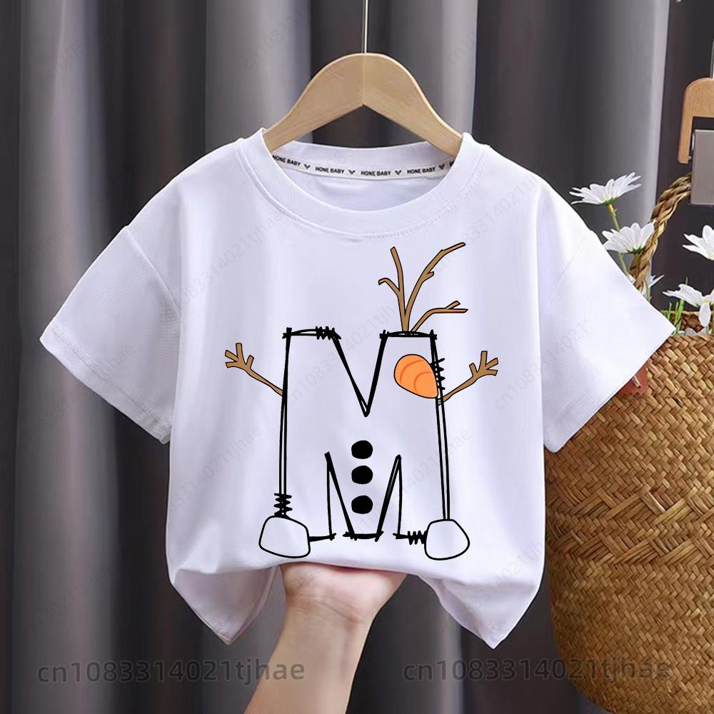 Frozen Olaf Christmas Kids Tshirts for Babys ABC Letters Birthday Party T-Shirt for Boys T Shirts for Girl Tops Tees 120
Frozen Olaf Christmas Kids Tshirts for Babys ABC Letters Birthday Party T-Shirt for Boys T Shirts for Girl Tops Tees 120