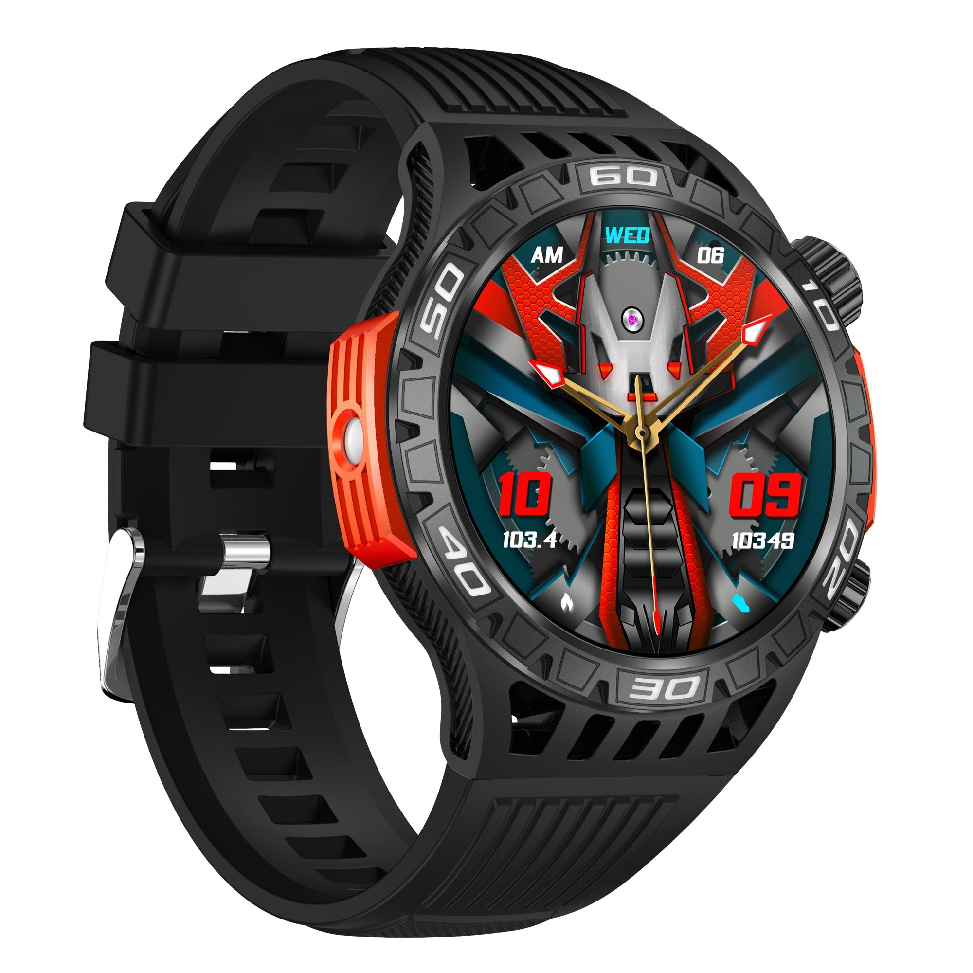 HT22 1.46-inch Round Smart Watch Waterproof Bluetooth-compatible Calling Sports Watch Black+Green
HT22 1.46-inch Round Smart Watch Waterproof Bluetooth-compatible Calling Sports Watch Black+Green