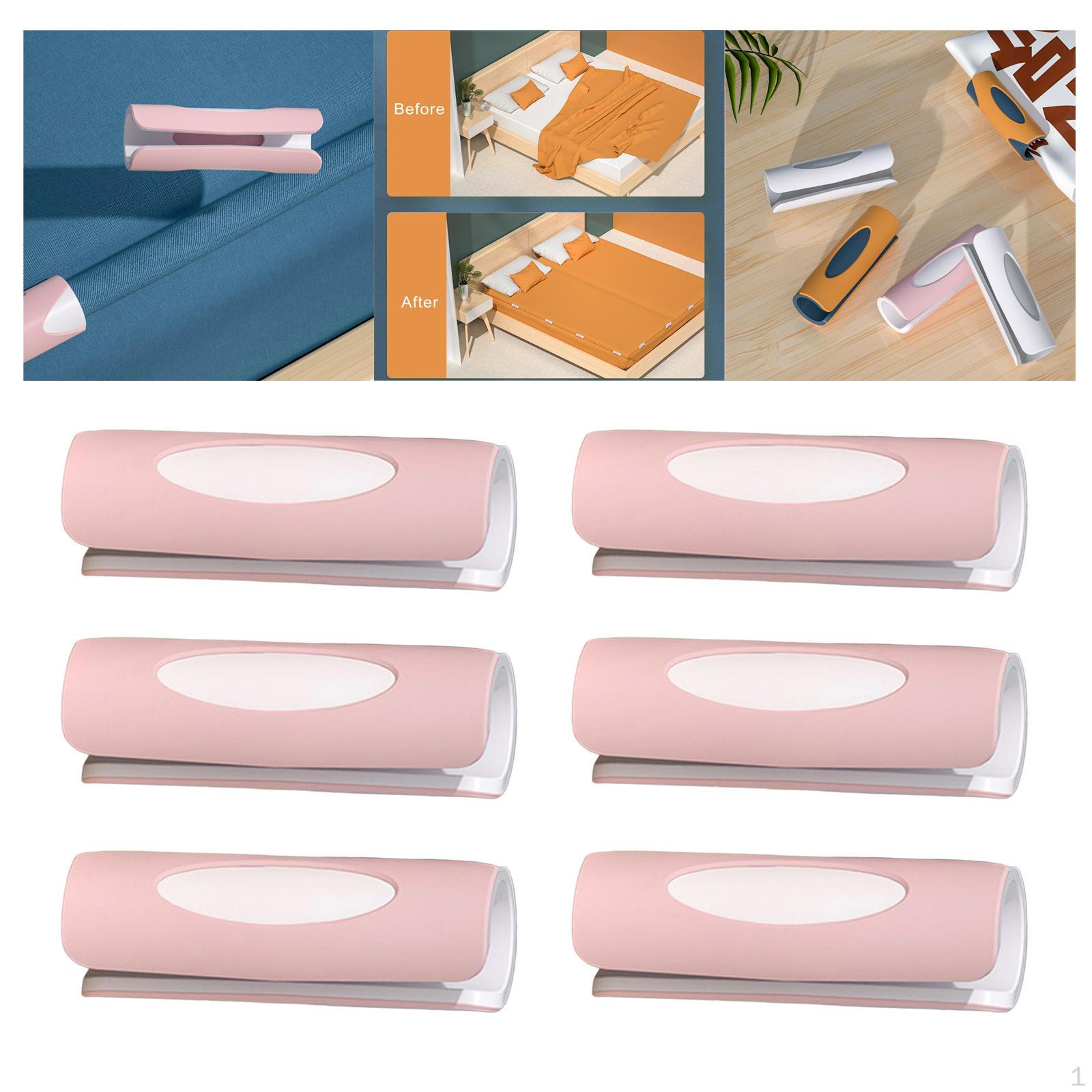 6 шт. Захоплювачі для простирадла Фіксовані затискачі Тримачі Кліпси для з піднятим краєм Нековзкі Міцні Pink White
6 шт. Захоплювачі для простирадла Фіксовані затискачі Тримачі Кліпси для з піднятим краєм Нековзкі Міцні Pink White